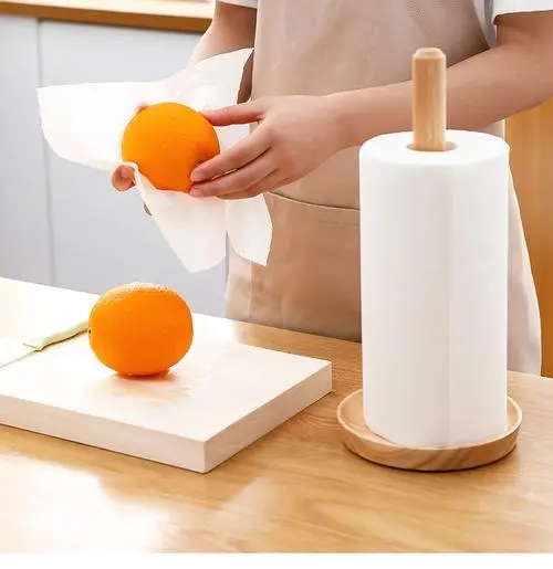 Wipe fruits with kitchen paper